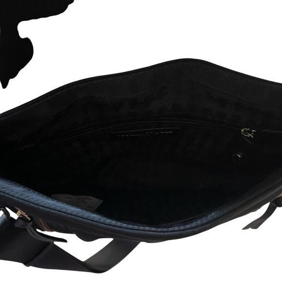 Karl Lagerfeld Paris Cara Black Nylon Crossbody Messenger Bag - Picture 8 of 8